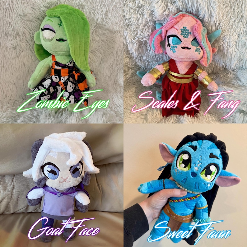 Custom Chibi Doll Plushie with Outfit - Any Character! - 10” image 14