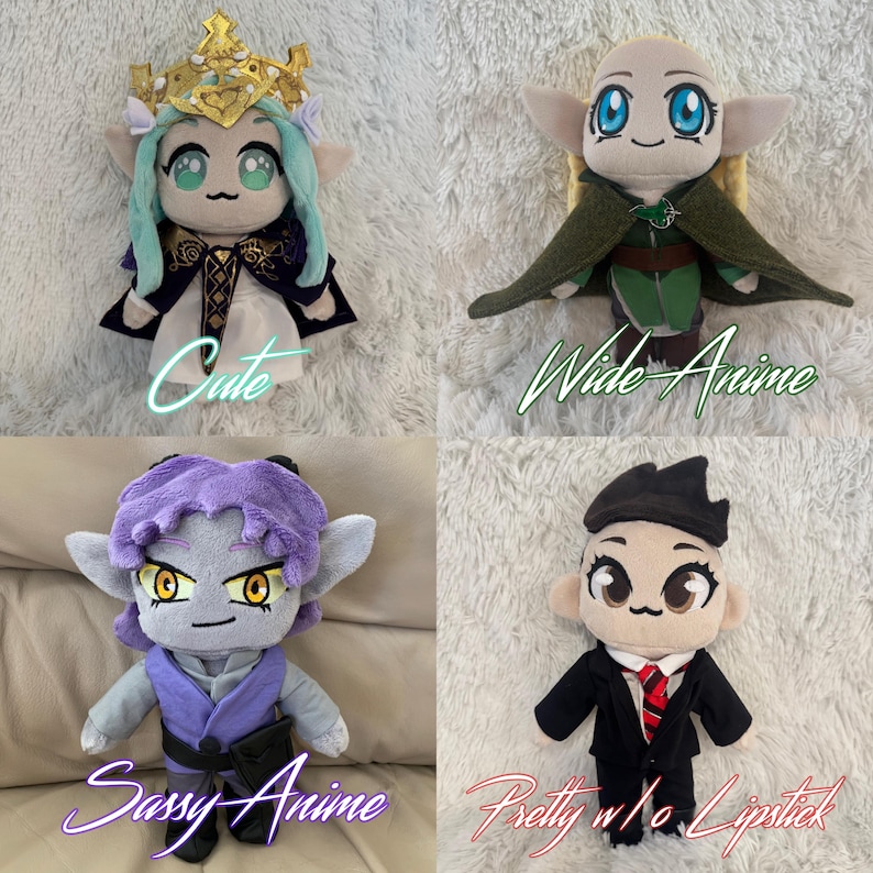 Custom Chibi Doll Plushie with Outfit - Any Character! - 10” image 9