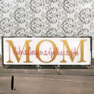 Family Name tiles - Wedding gift, Valentines gifts, Perfect for Mother&#39;s Day