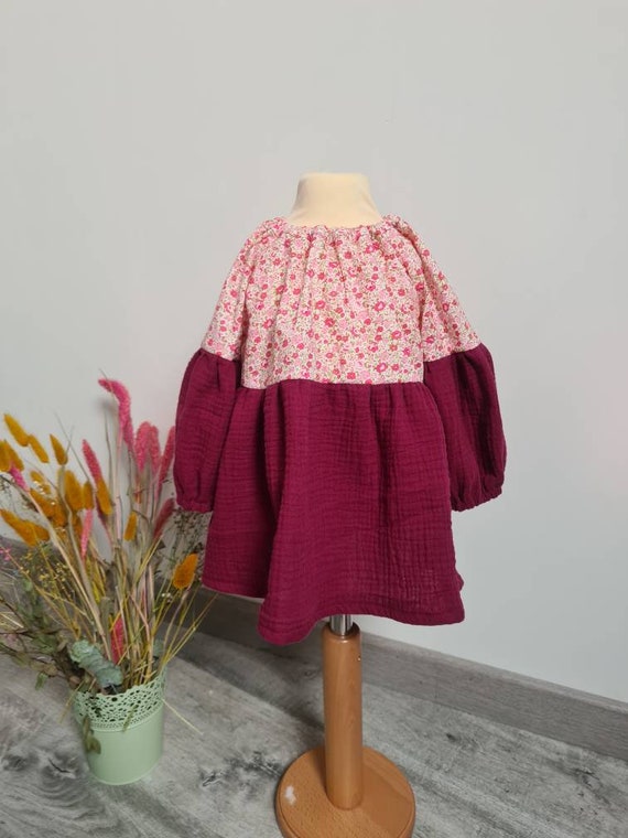 Robe Avec Coffret Cadeau Bebe Fille 3 Mois 2 Ans Etsy