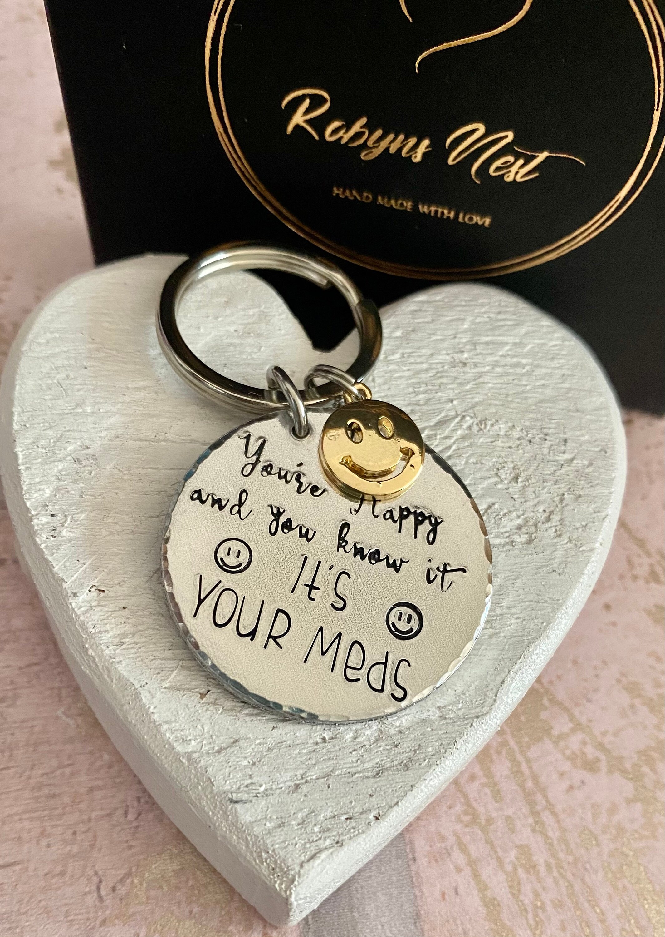 Happy keyring medicine joke If youre happy and you know it Etsy