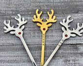 Personalized Reindeer Spoon. Christmas Eve Box Stocking Filler. children’s gift