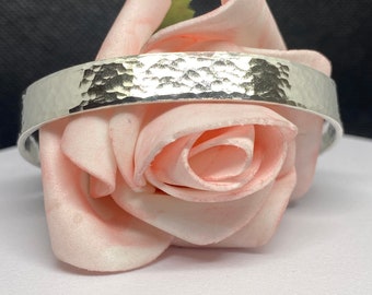 Hand Stamped Sterling Silver Cuff Bracelet: Mother-Daughter Love