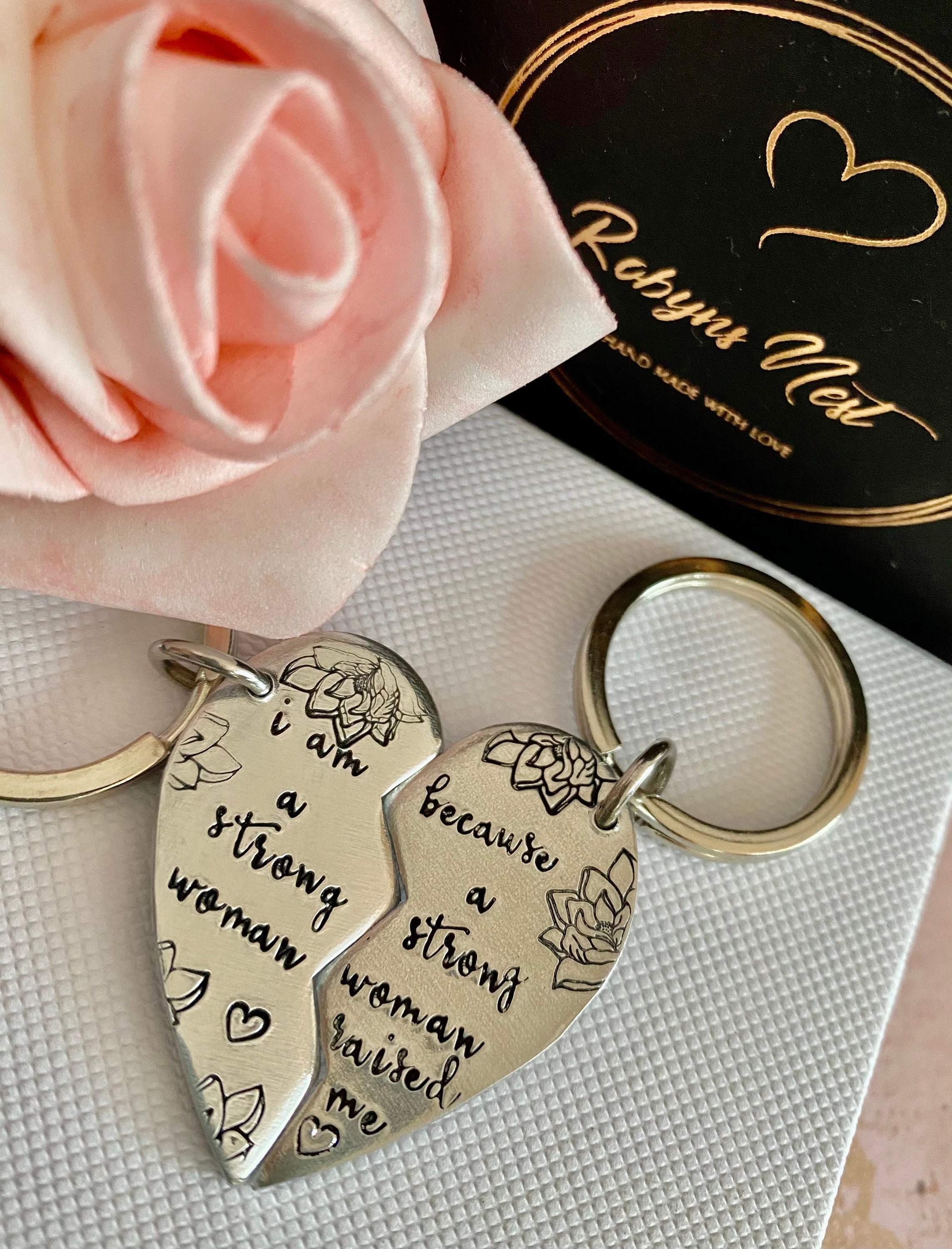 Strong woman double keyring hand made Etsy