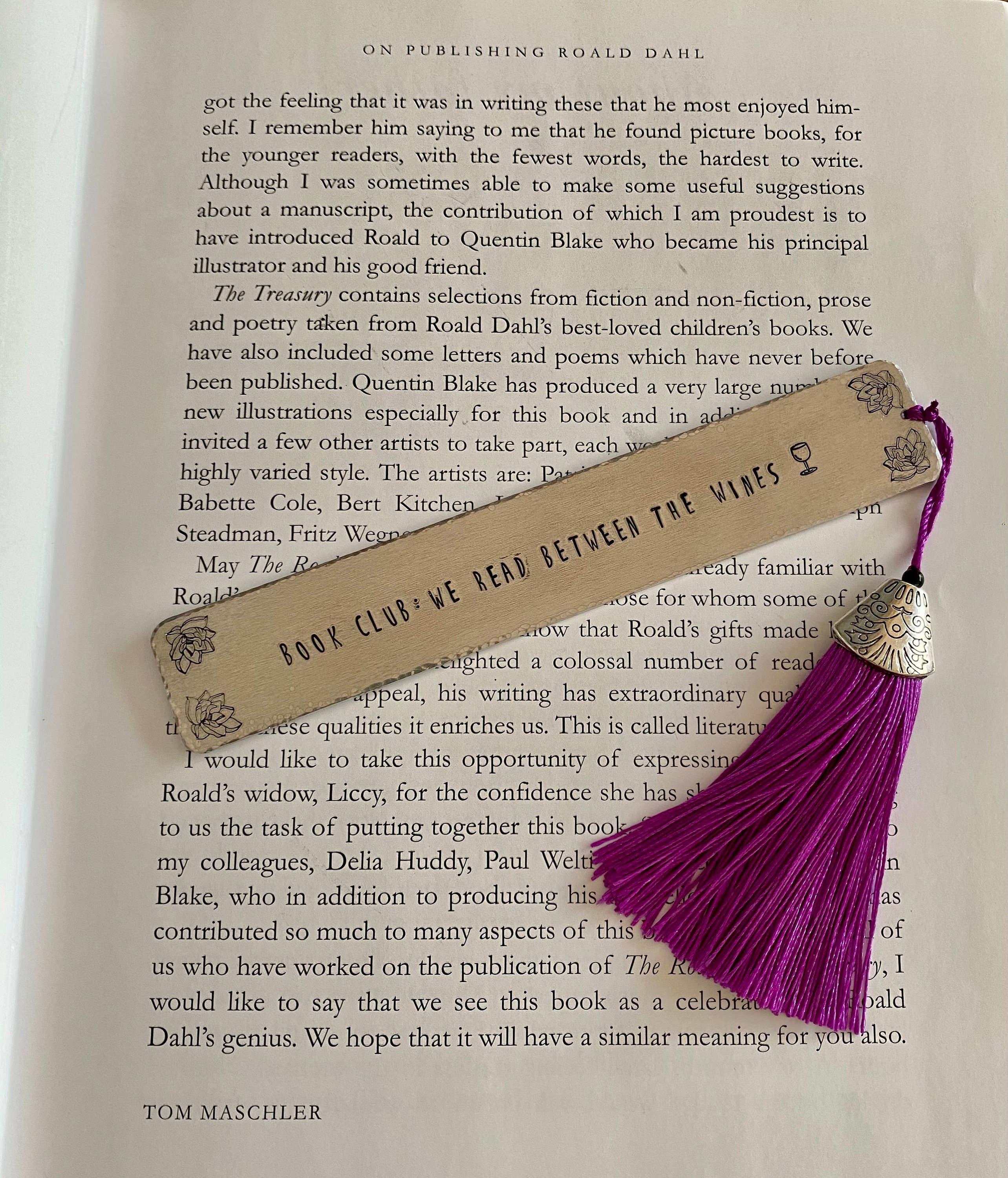 Book Club Bookmarks, Personalized Metal Bookmarks for your book club