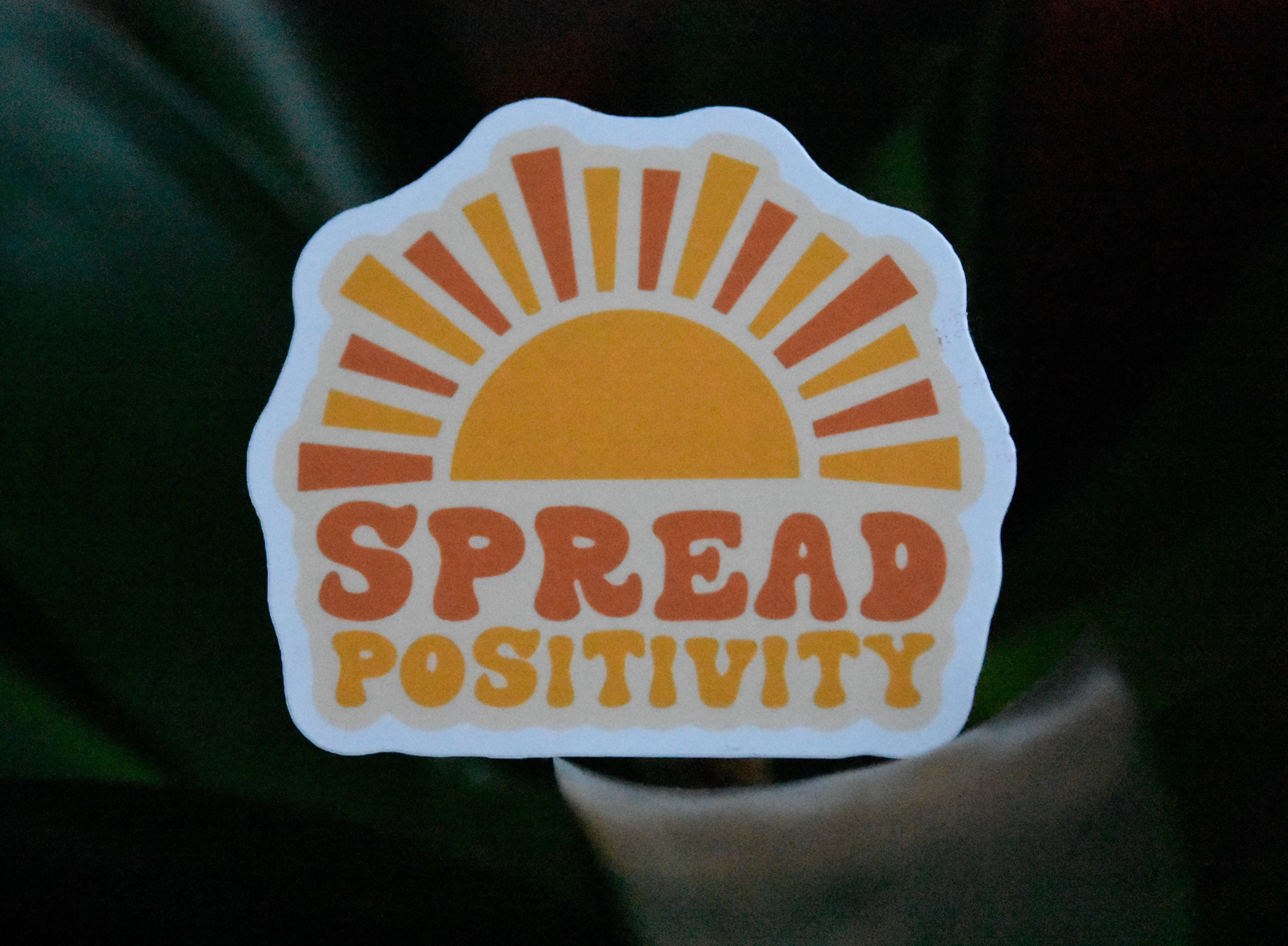 Spread Positivity Sticker Positivity Sticker Spread Etsy