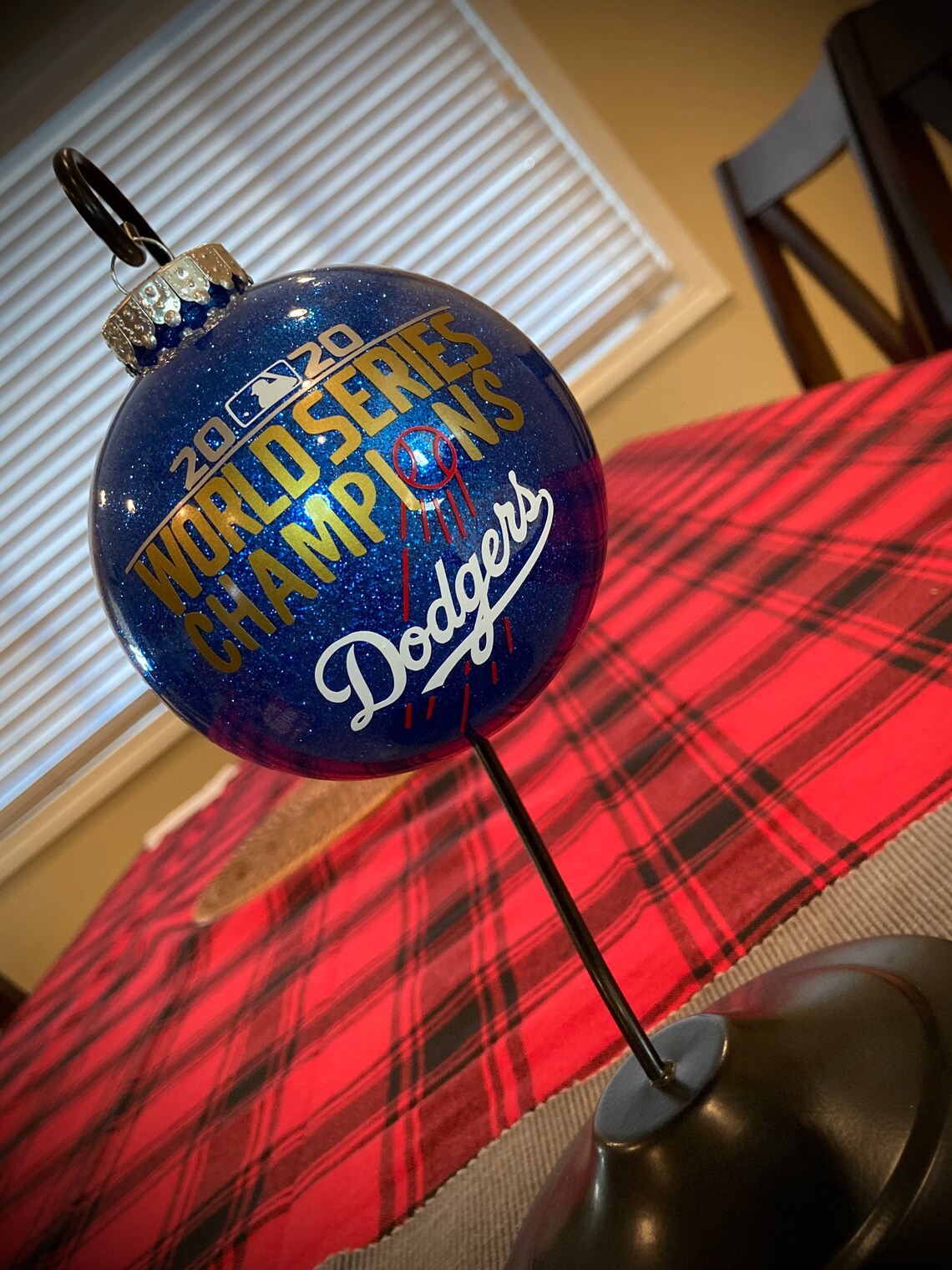 Dodgers Christmas Ornaments Etsy