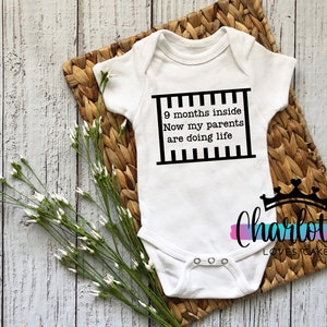 9 maanden binnenvest cadeau pasgeboren baby grappig cadeau