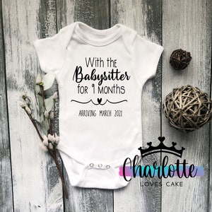 Surrogacy Baby Vest Surrogate UK Babysitter Gift