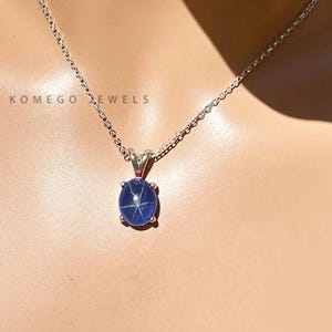 Minimalist Moon Blue Lindy Star Necklace For Women, 925sterling Silver Engagement Wedding Necklace Gift, Bridesmaid Gifts, Christmas gift
