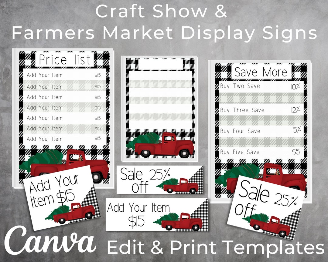 Christmas EDITABLE Price Tags / Price Lists / Sales / MARKETING ASSETS ...