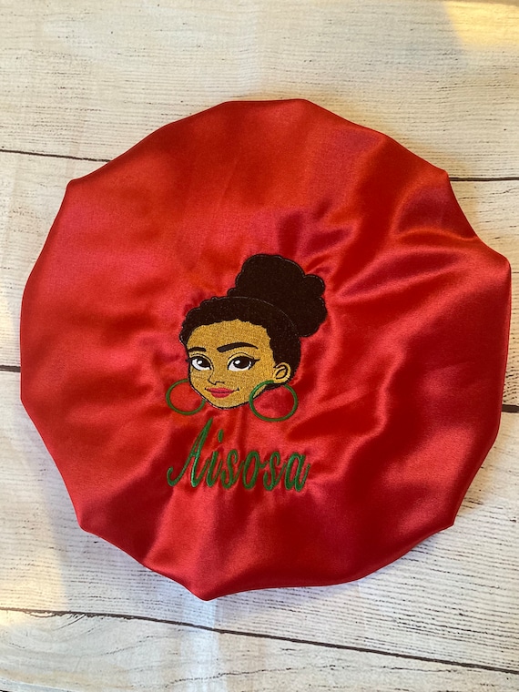 Afro Queen/ African Princess Sleep Cap/satin Lined Hair Bonnet