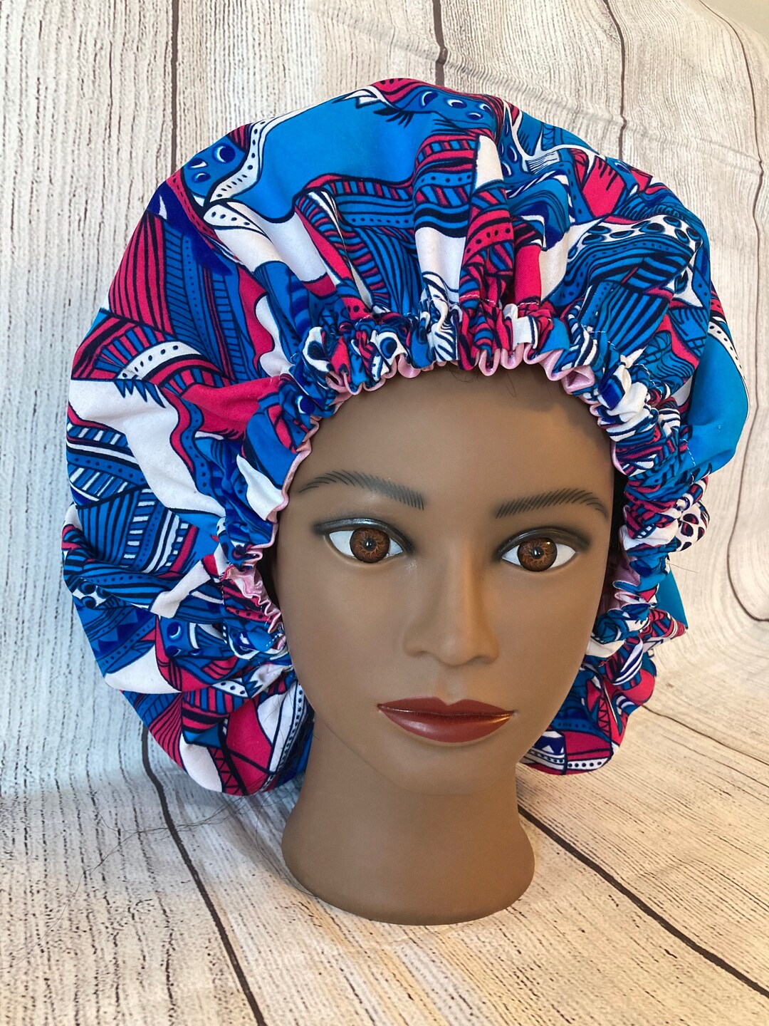 StitchesByRo Custom Embroidered Hair Bonnet