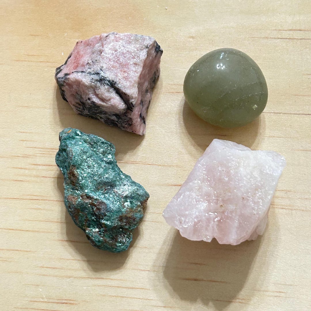 Heart Chakra Crystal Set | Natural Healing Stones for Self Love ...