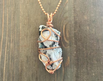 Rainbow Moonstone Necklace Wire Wrapped Moonstone Pendant Handmade Crystal Jewelry Goddess Jewelry