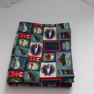 Fishing Flannel Baby Blanket | Fish & Tackle Print, Soft Cotton