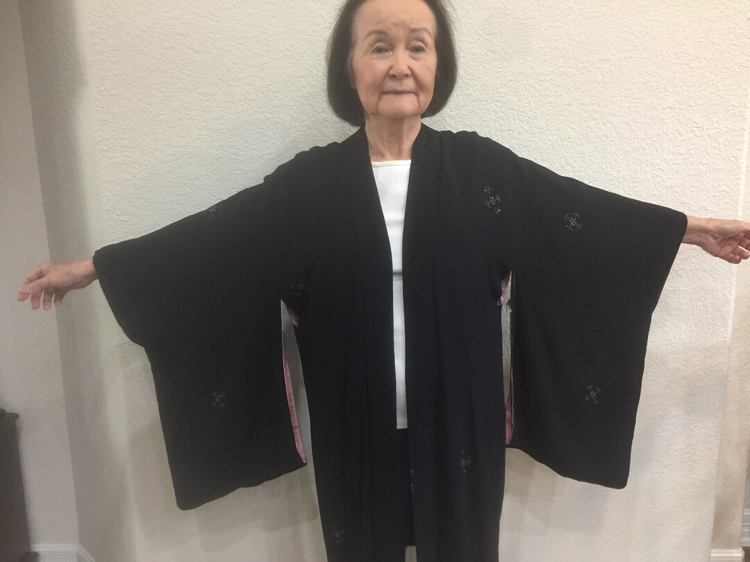 Crested Japanese Haori Kimono Jacket - Etsy