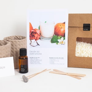 English Pear & Freesia - Candle Making Kit - make two of your own beautifully scented candles *Eco-friendly, Vegan*