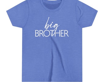 Camiseta juvenil de Gran Hermano / Camisa / Anuncio de bebé / Nuevo bebé / Hermano / Camisa de hermano / Anuncio de hermano / Gran Hermano / Revelación de género