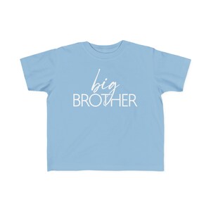 Camiseta para niños pequeños de Gran Hermano / Camisa / Anuncio de bebé / Nuevo bebé / Hermano / Camisa de hermano / Anuncio de hermano / Gran Hermano / Revelación de género