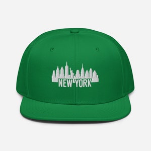 New York Skyline Embroidered Hat | NY Sports | Yankees | Jets | Mets | Giants | Knicks | Rangers | Gift for Sports Fan | Christmas Gift