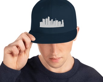 Detroit Skyline Snapback | Hat | Detroit | Detroit Sports | Snapback | Accessories | Detroit Hat | Lions | Red Wings | Tigers | Pistons