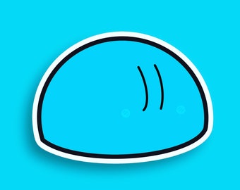 Blue Dango Sticker | Waterproof | Kawaii Stickers | Emotions |Premium Matte Sticker
