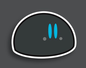 Cool Grey Dango Sticker | Waterproof | Kawaii Stickers | Emotions |Premium Matte Sticker