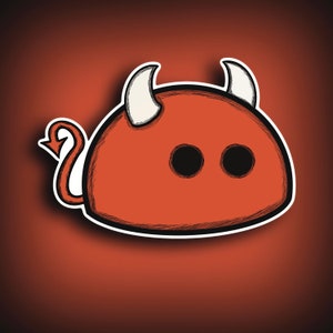 Demon Dango | Halloween Themed Sticker | Kawaii Dango Themed Sticker | Premium Matte Vinyl
