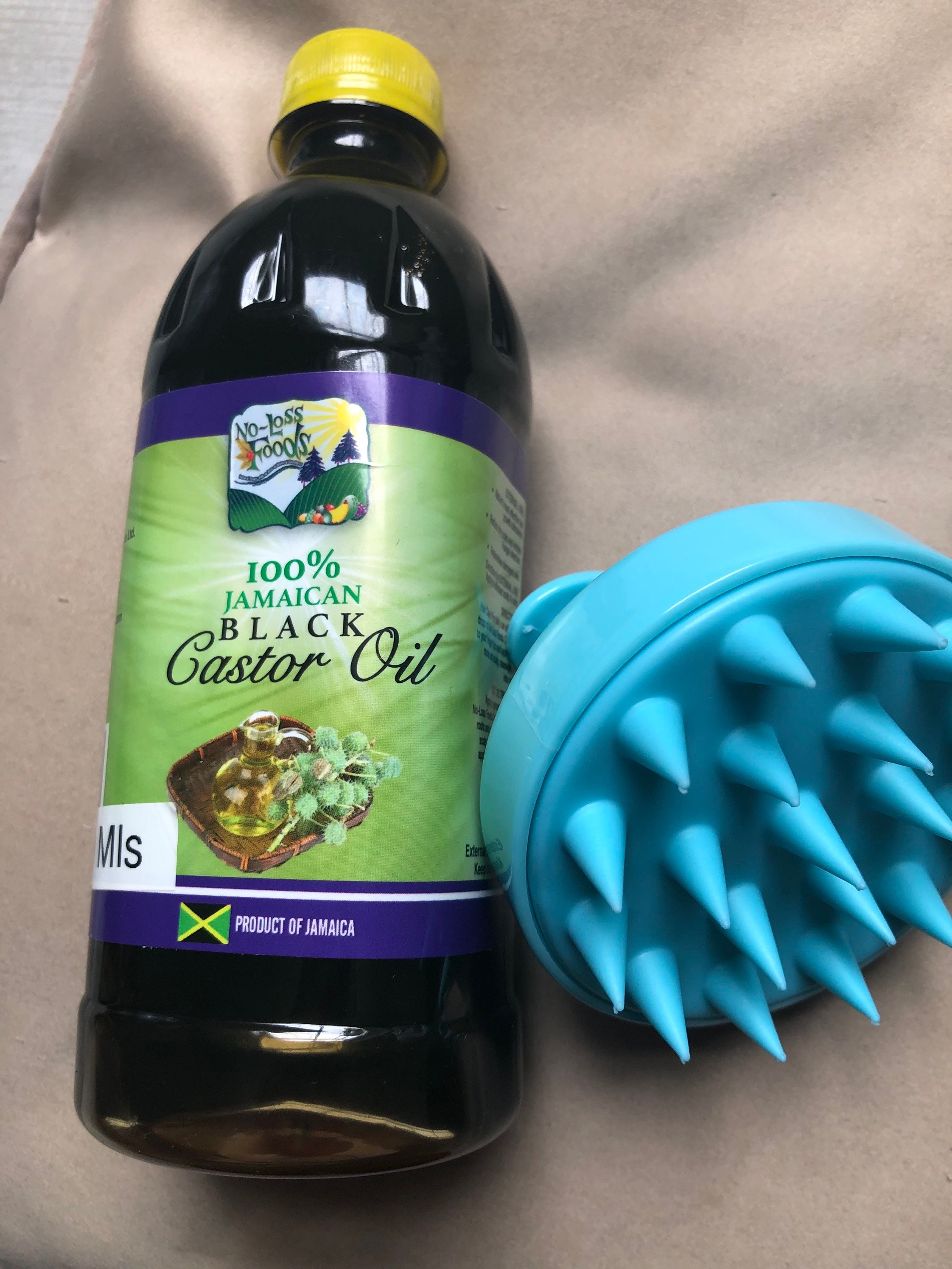 450ml 100 castor oil and a scalp massaging brush Etsy