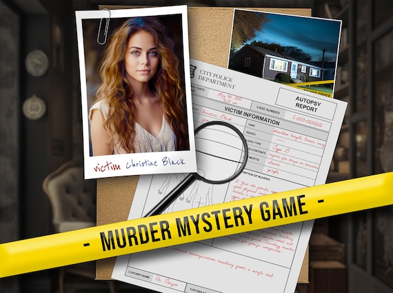 Physical Unsolved Cold Case Murder Mystery Game Kit | Realistic True Crime Detective Files & Evidence