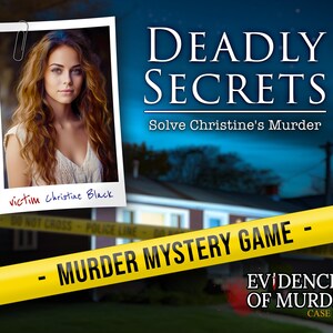 Puzzle mystery box crime solving game true crime puzzle escape room game cold case file