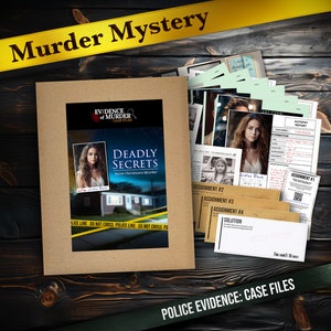 Murder Mystery Game True Crime Solving Escape Room Cold Case Whodunit Date Night Roleplay Unsolved Case Detective Murder Puzzle Board Game
