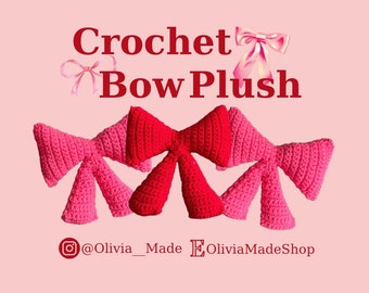Crochet Bow Plush Pattern PDF