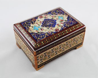 Jewelry box Memorabilia box HANDMADE KHATAM BOX Keepsake box