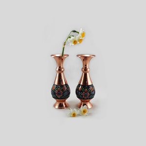 Painted Copper Vase, Flowerpot, Copper, 2M2-727