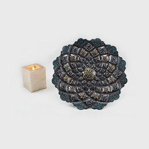 Minakari plate, Enamel, Enamelling, miniature, Mina, Mina kari, M2-733