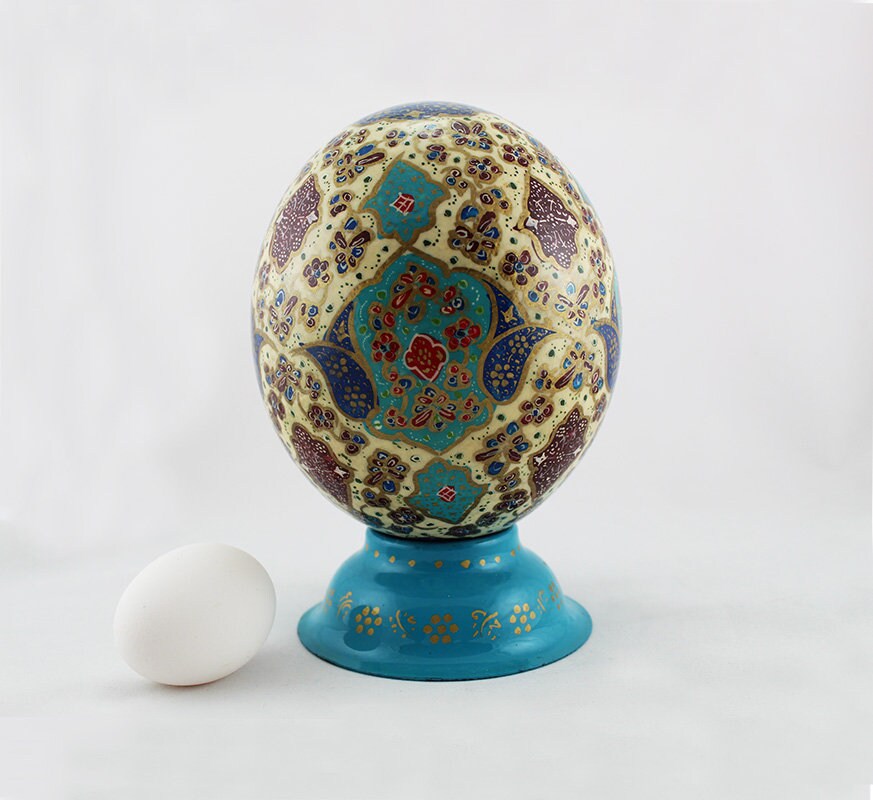 Painted ostrich egg ostrich egg ostrich egg shell egg egg Etsy