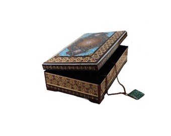 Handmade Khatam Inlaid Wooden Jewelry Box