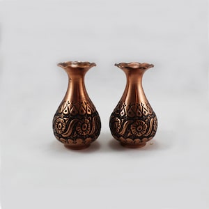 Ghalamzani Vases, art of engraving on metal, 2M2-718