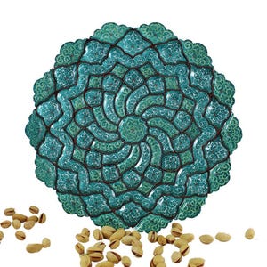 Minakari plate, Enamel, Enamelling, miniature, Mina, Mina kari, M2-746