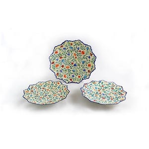 Set of 3 Minakari Plates, Enamel, Enamelling, miniature, Mina, Mina kari, M2-784