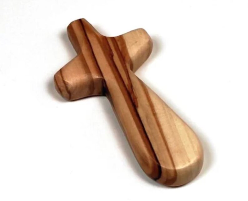 Comfort Cross Bethlehem Olive Wood 9 CM Hand Held Cross Etsy