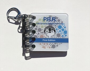Pug Color Vision (PRR - Pseudoisochromatic Pugs) Mini Keychain