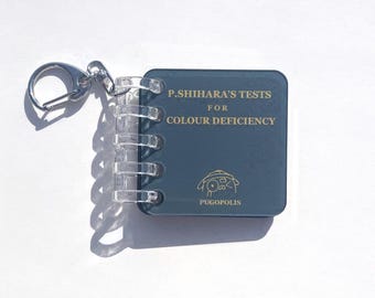 P.Shihara Pug Color Vision Book Mini Keychain