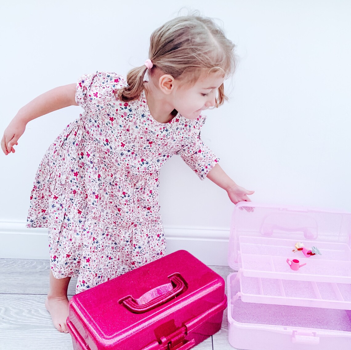 Art case girls toy storage case multiple compartments carry Etsy