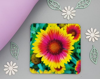 Arizona Sun Flower Coaster - Cork-backed Drink Coaster SALE