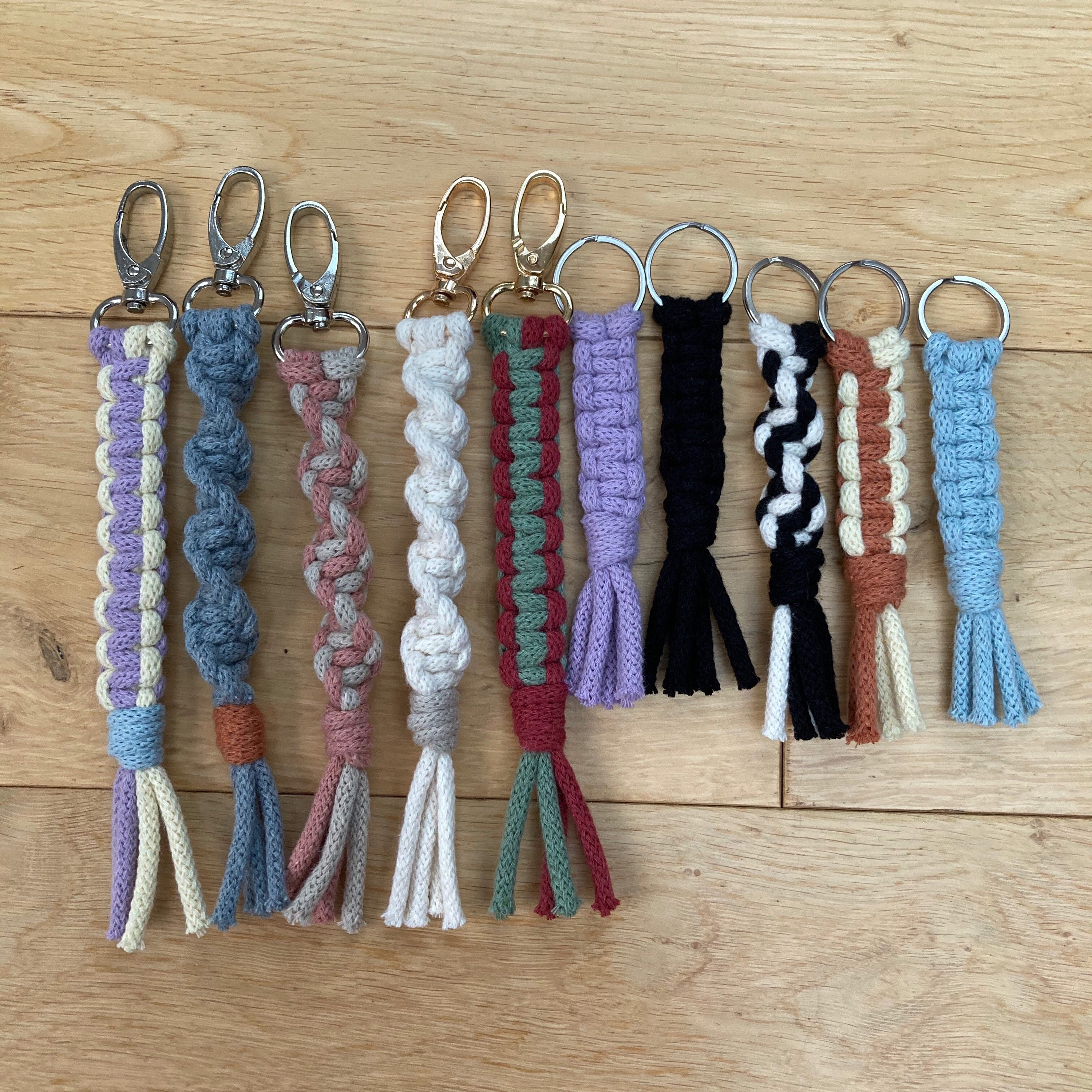 Macrame Keyrings / Bag Charms Etsy