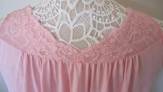 Vintage Shadowline Pink Nightgown - image 5