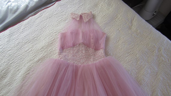 1950s Lavender Tulle Dress